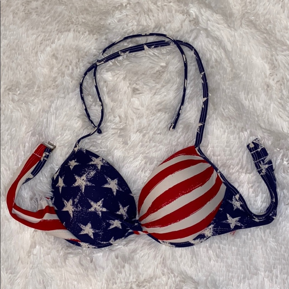 PUSH UP - AMERICAN FLAG - BATHING SUIT- SIZE LARGE